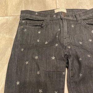 NWOT Current/Elliott Stiletto Black Star Jeans 28
